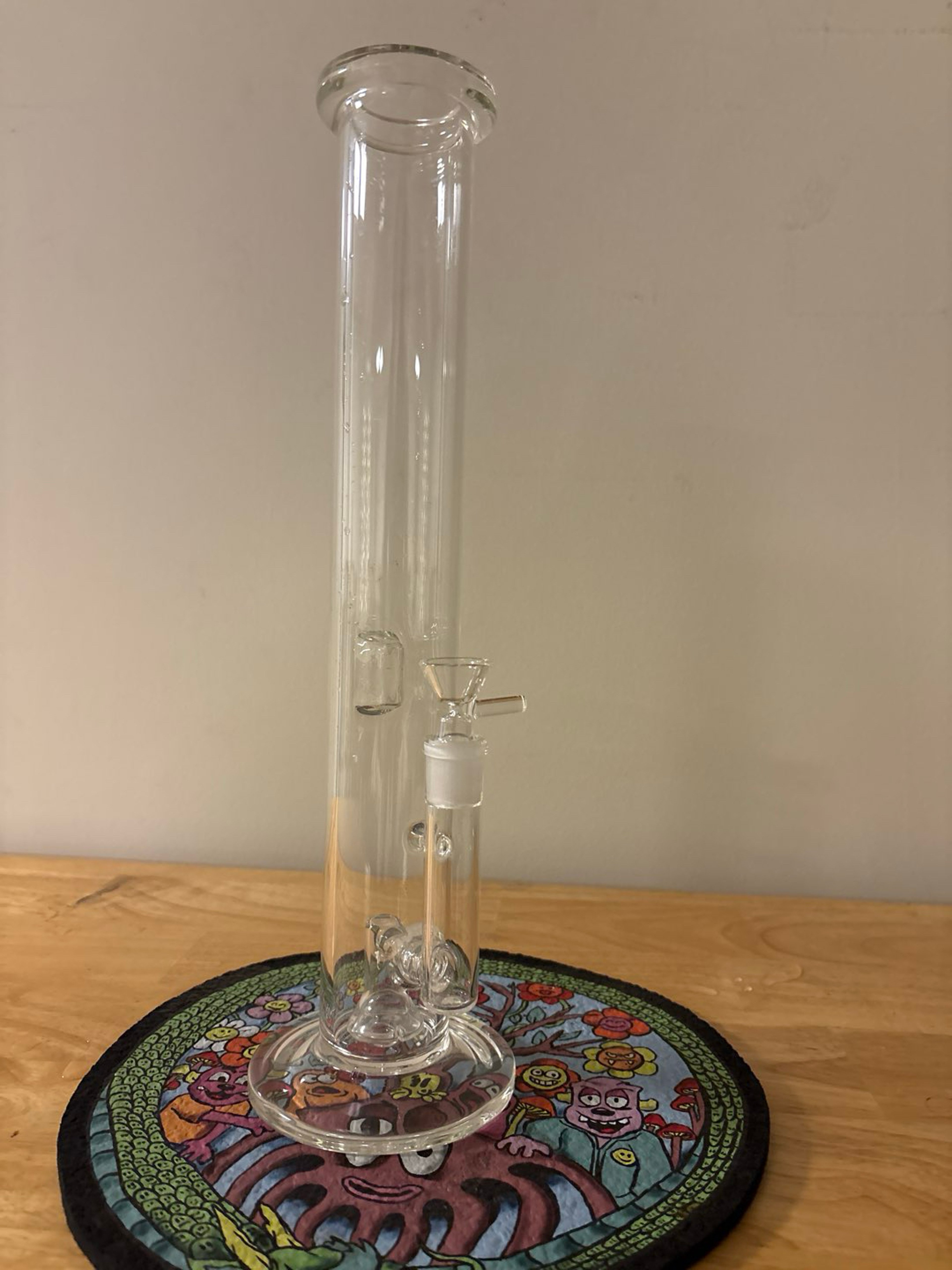 Preview pic of Big tall USA HUMAN GRADE GLASS “16 Straight tube hookah bubbler