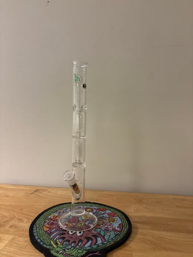 Preview pic of “16 Double shower head perc straight tube water pipe