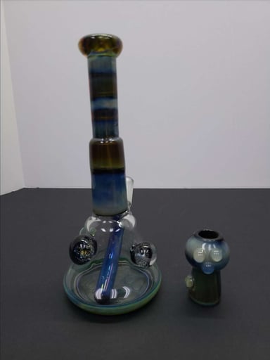 Preview pic of 2014 Toph Glass Fully Worked Compact Rig w/ Dome - New Old Stock