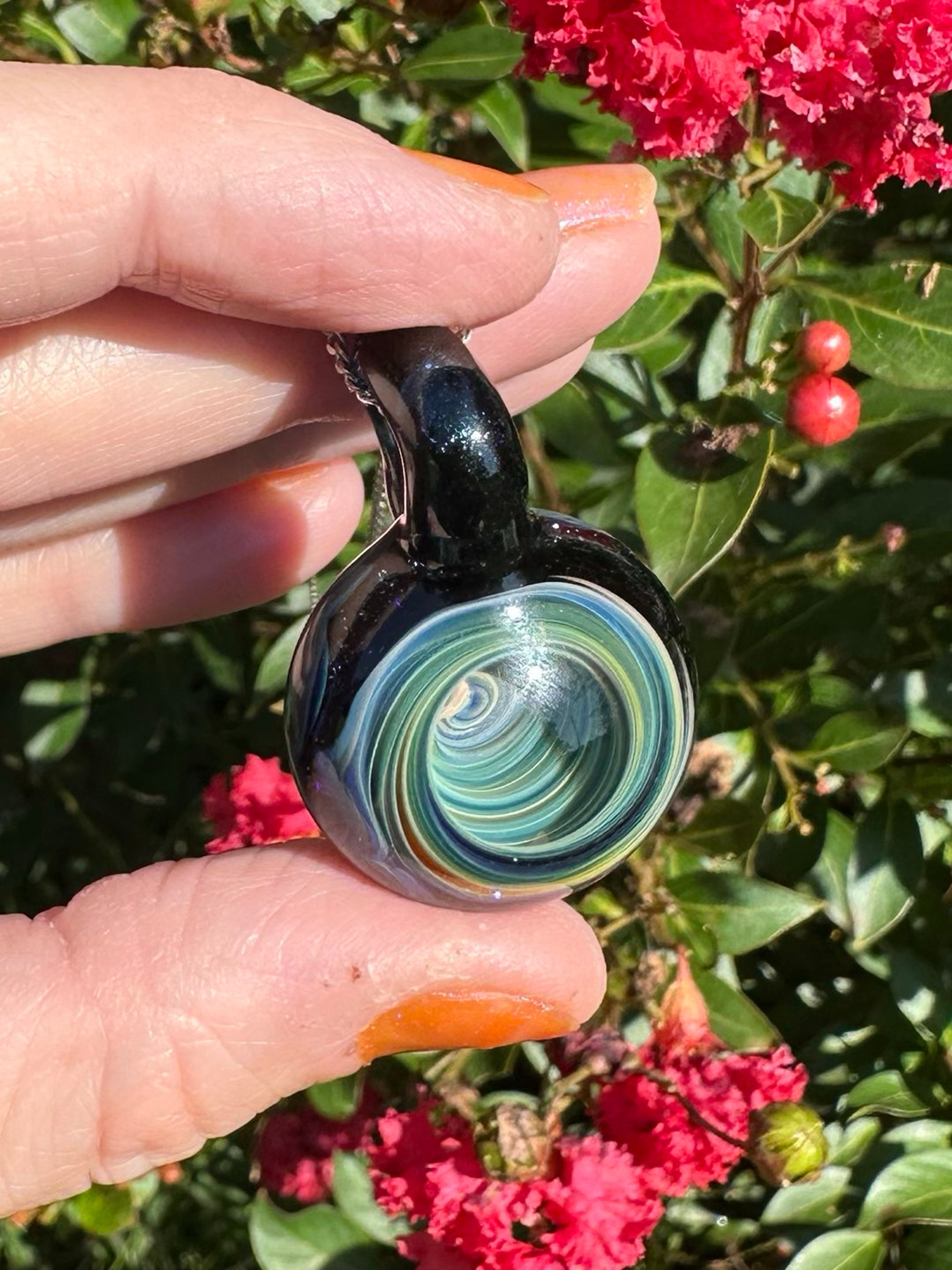 Preview pic of Vortex Pendant Green Yellow Blue