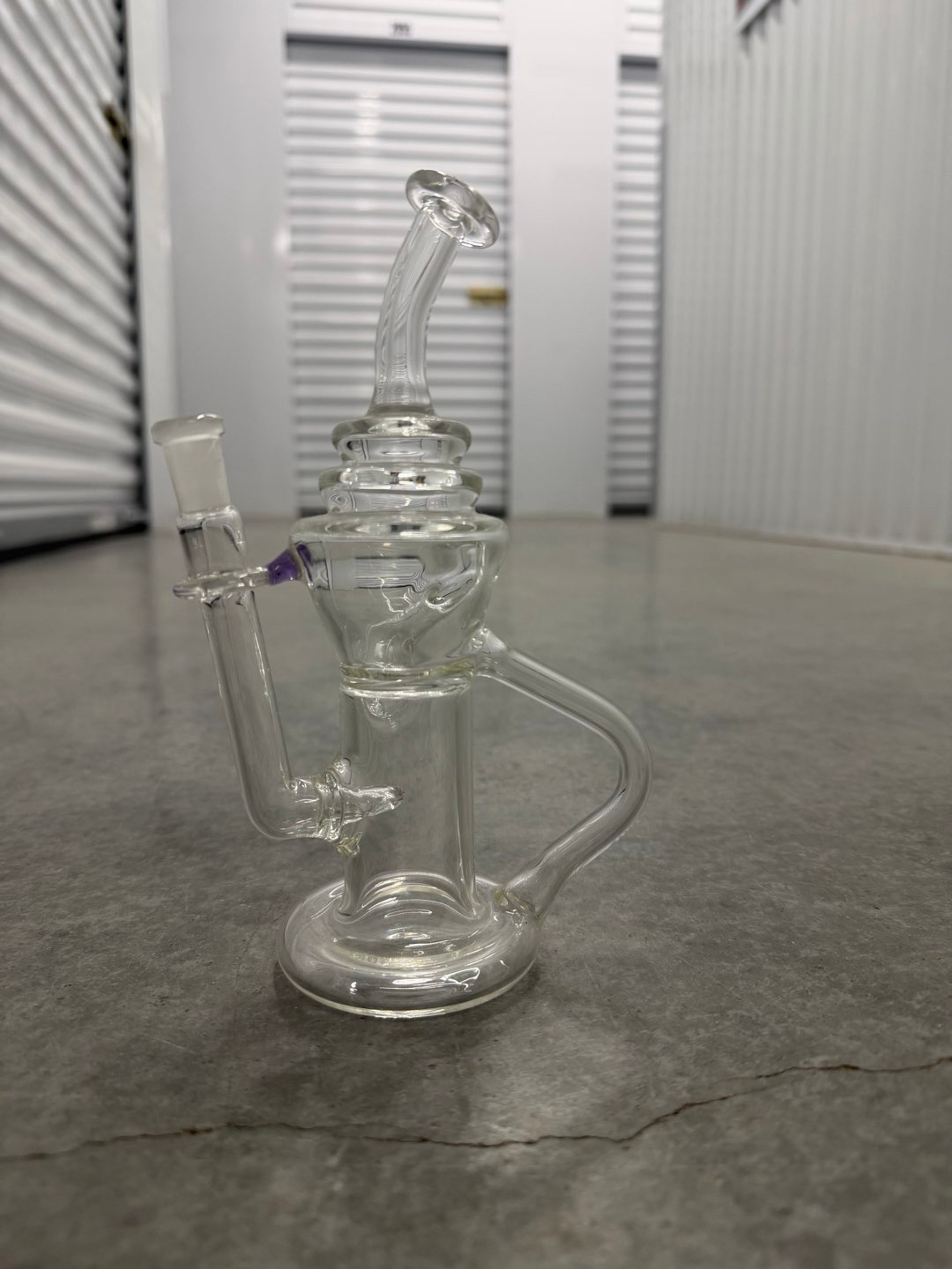 Preview pic of Psylent Glass 10mm recycler Made in Oregon