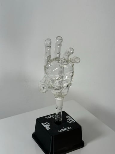 Preview pic of EKA GLASS HAND 2 HOLE PERC WATER TOP FOR LIDAVEL BOX