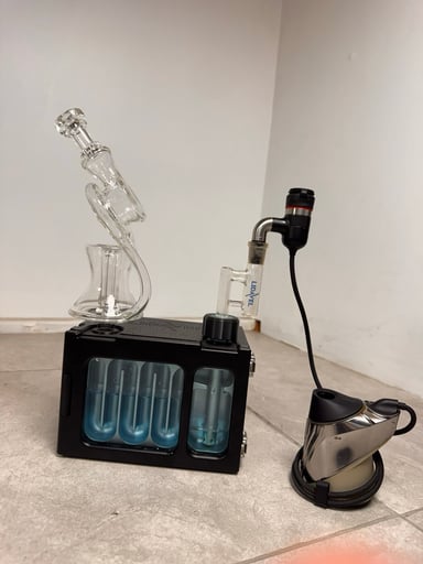 Preview pic of ERY GLASS LEAN BACK RECYCLER FOR LIDAVEL BOX - CLEAR