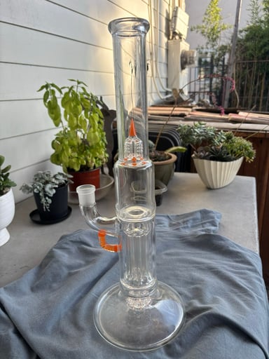 Preview pic of Sovereignty Glass Hollow Foot Peyote Pillar w/Lava Accents