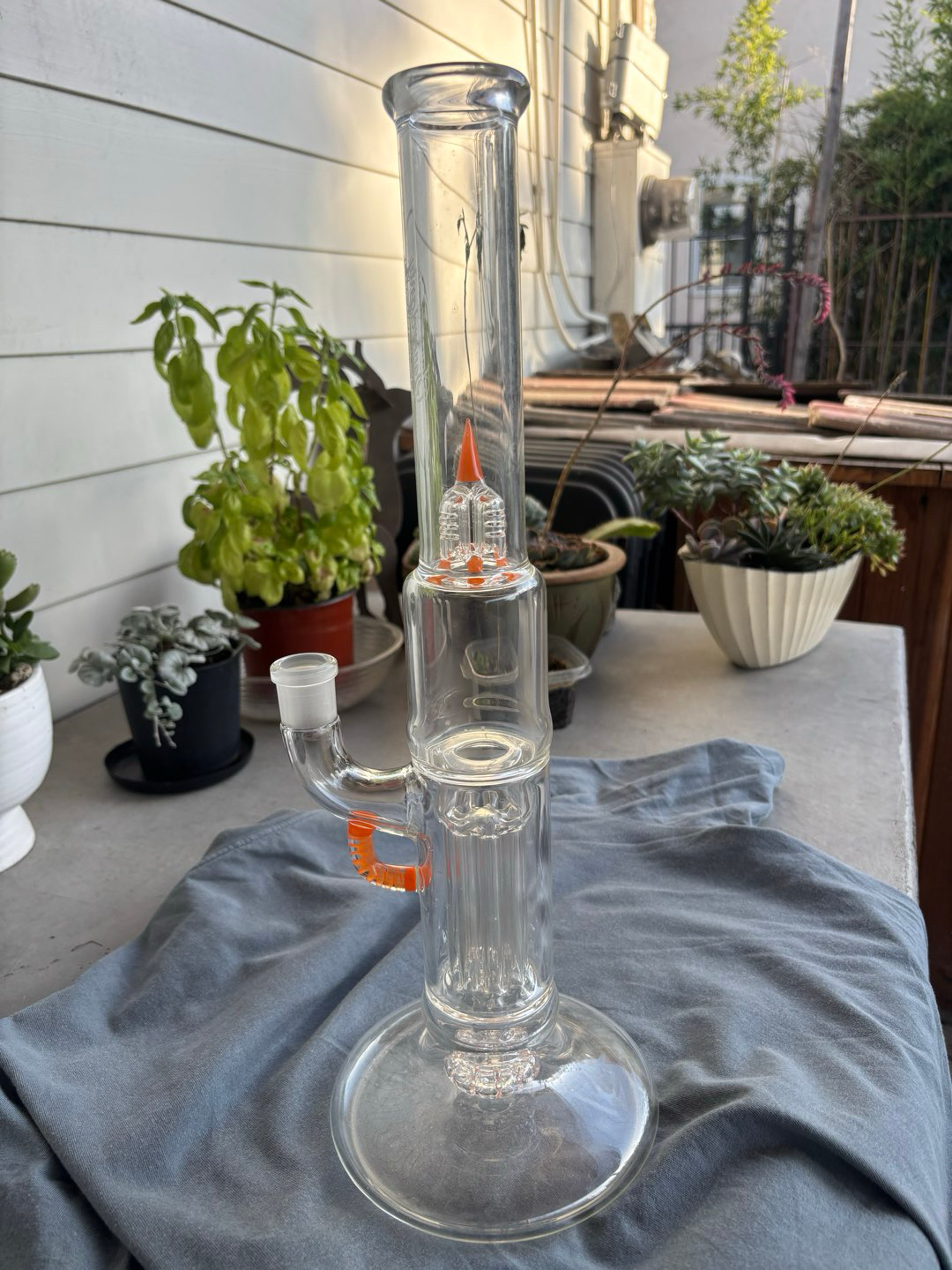 Preview pic of Sovereignty Glass Hollow Foot Peyote Pillar w/Lava Accents