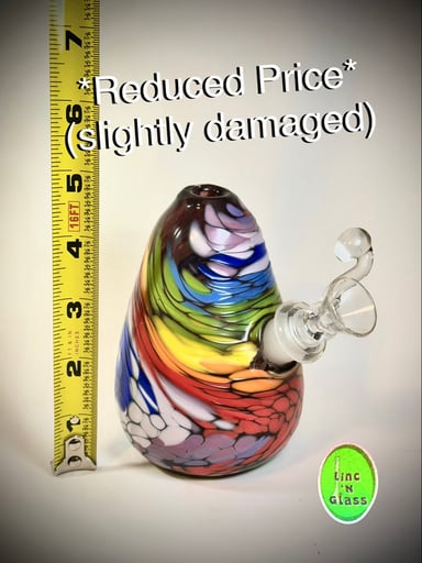 Preview pic of Special K 5” 🏳️‍🌈Rainbow Egg Bong || Rainbow Frit