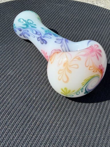 Preview pic of Sqwash glass full rainbow venna spoon