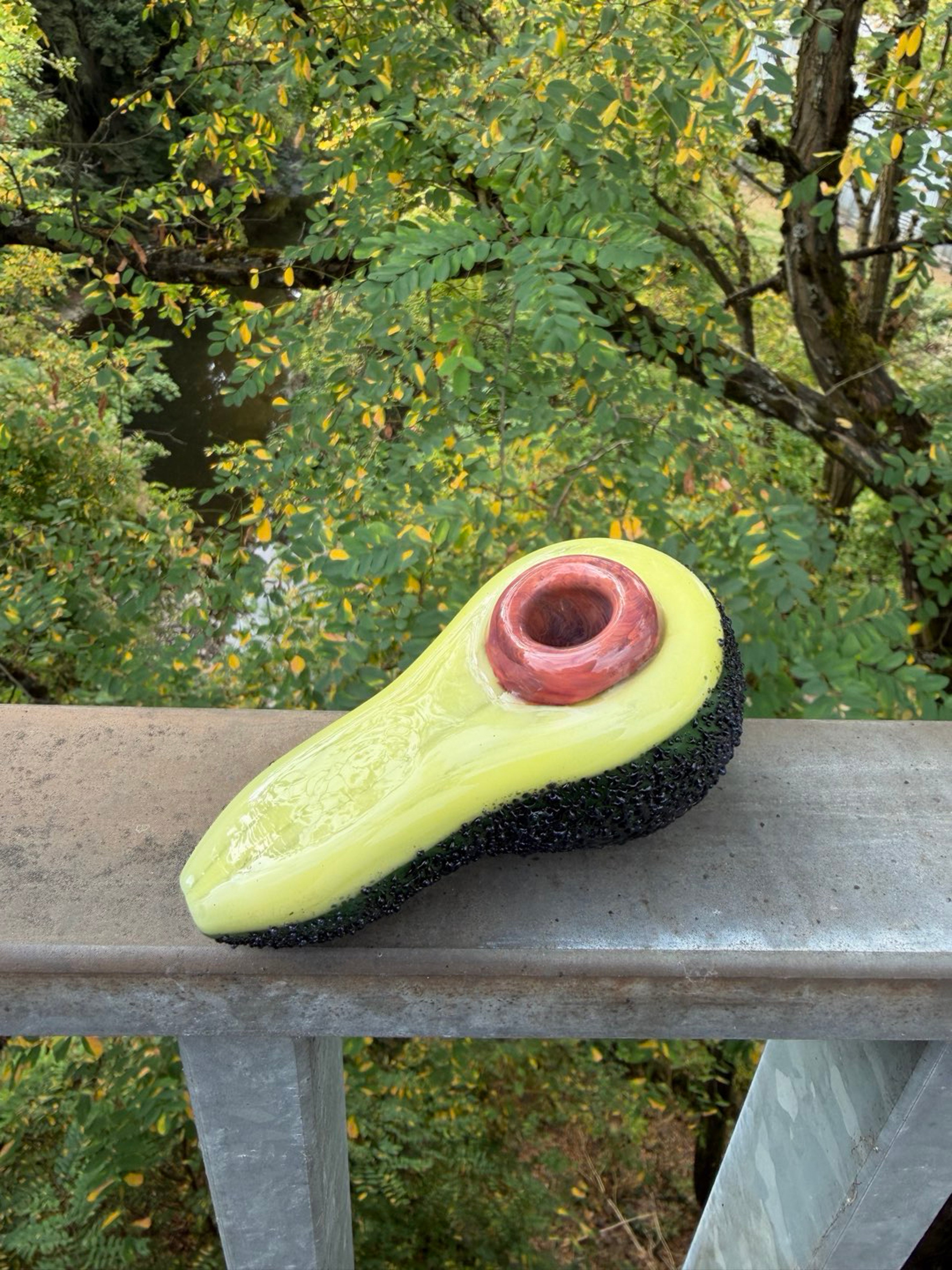 Empire Glassworks avocado hand pipe Heavy image 0
