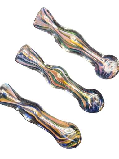 Preview pic of Multi-Colored Handcrafted Chillum Glass Art Design