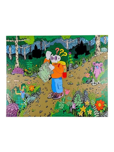 Preview pic of Skully Vibes "Lost in the Woods" Print