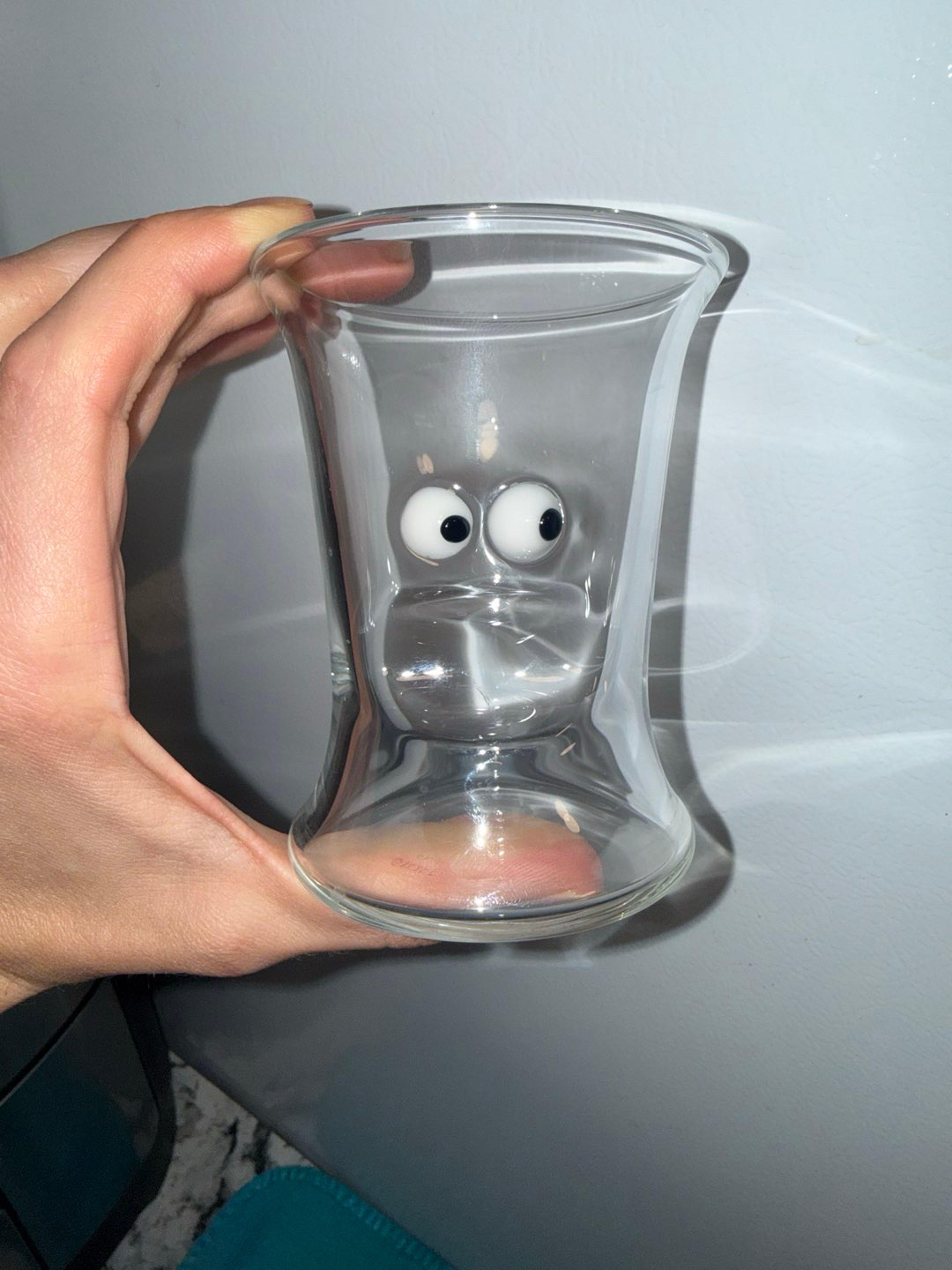 Clear Hourglass Juice Gizzler Cup image 0