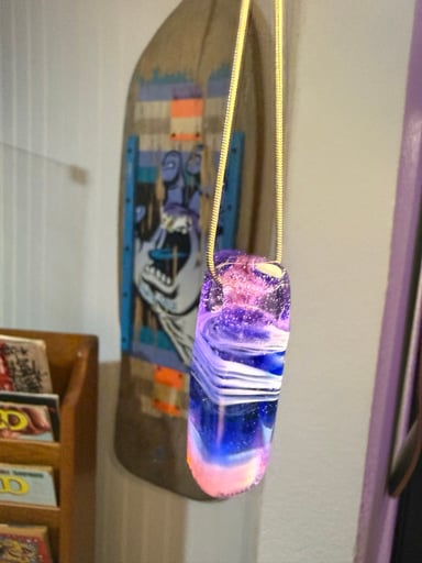 Preview pic of Square purple pendant