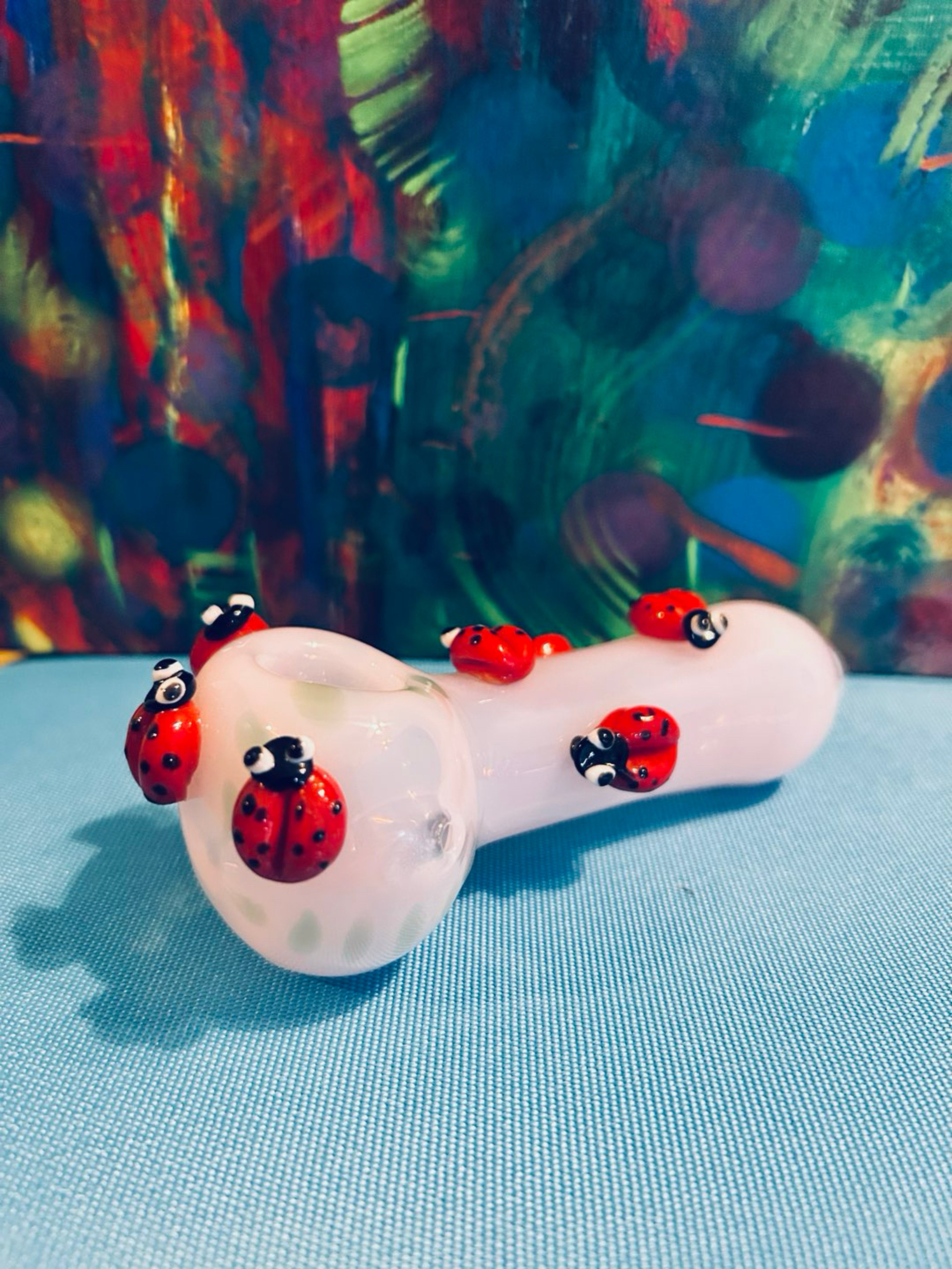 Ladybug glass hand pipe image 0
