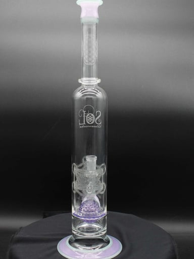 Preview pic of Sol Glassworks 15.5" Seed Of Life Custom Bong
