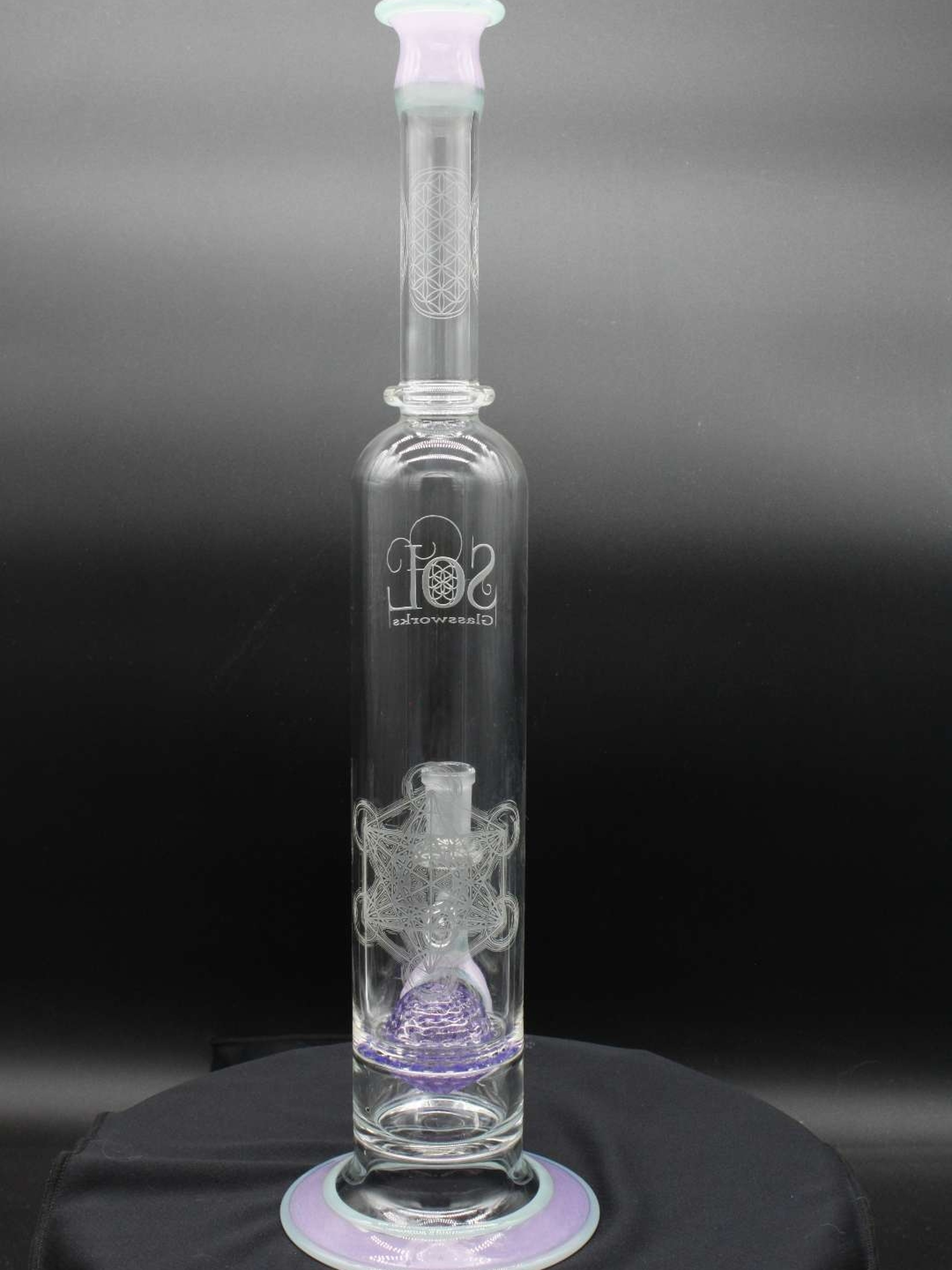 Sol Glassworks 15.5" Seed Of Life Custom Bong image 0