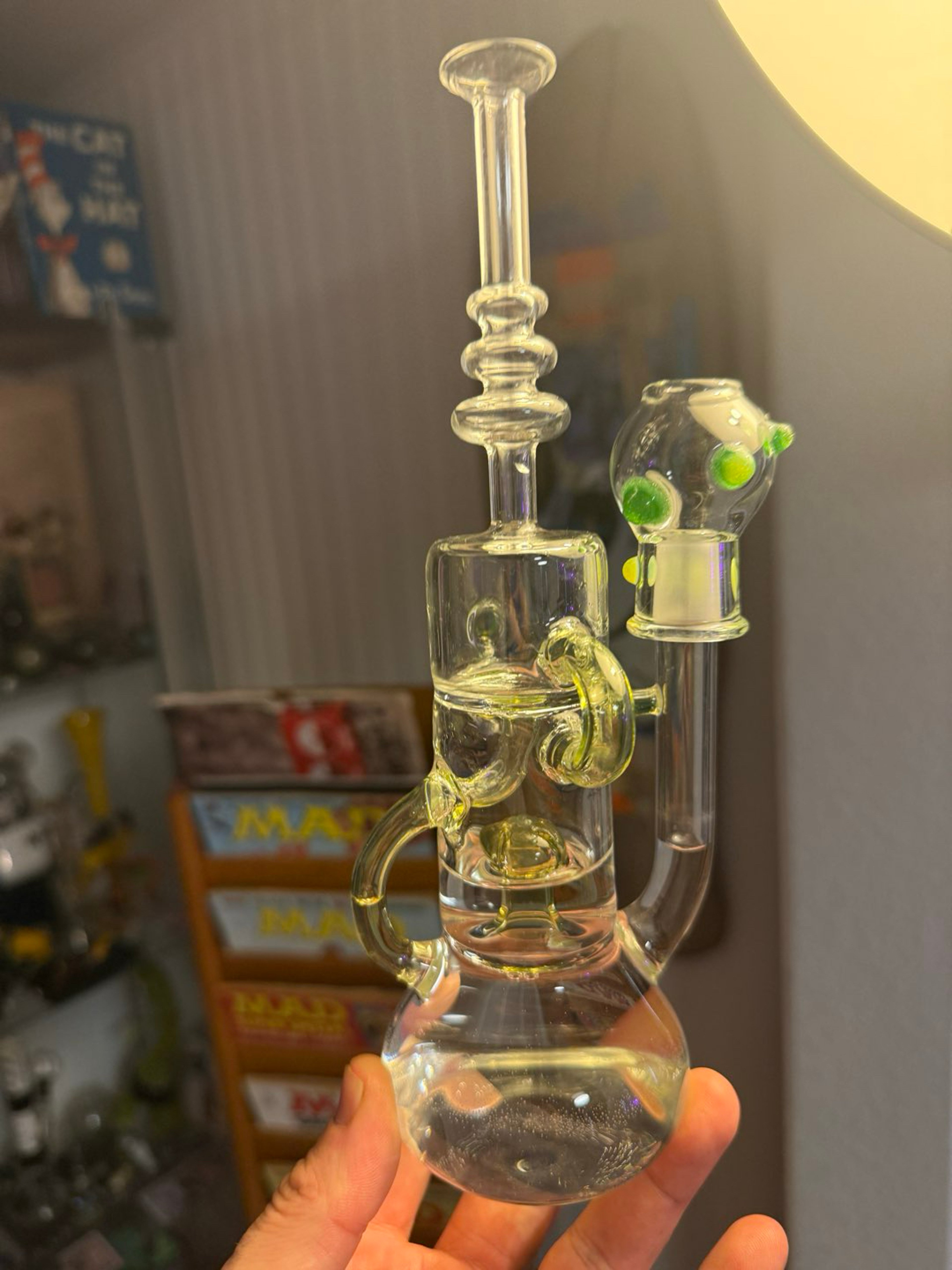 Recycler rig with UV green accents image 0