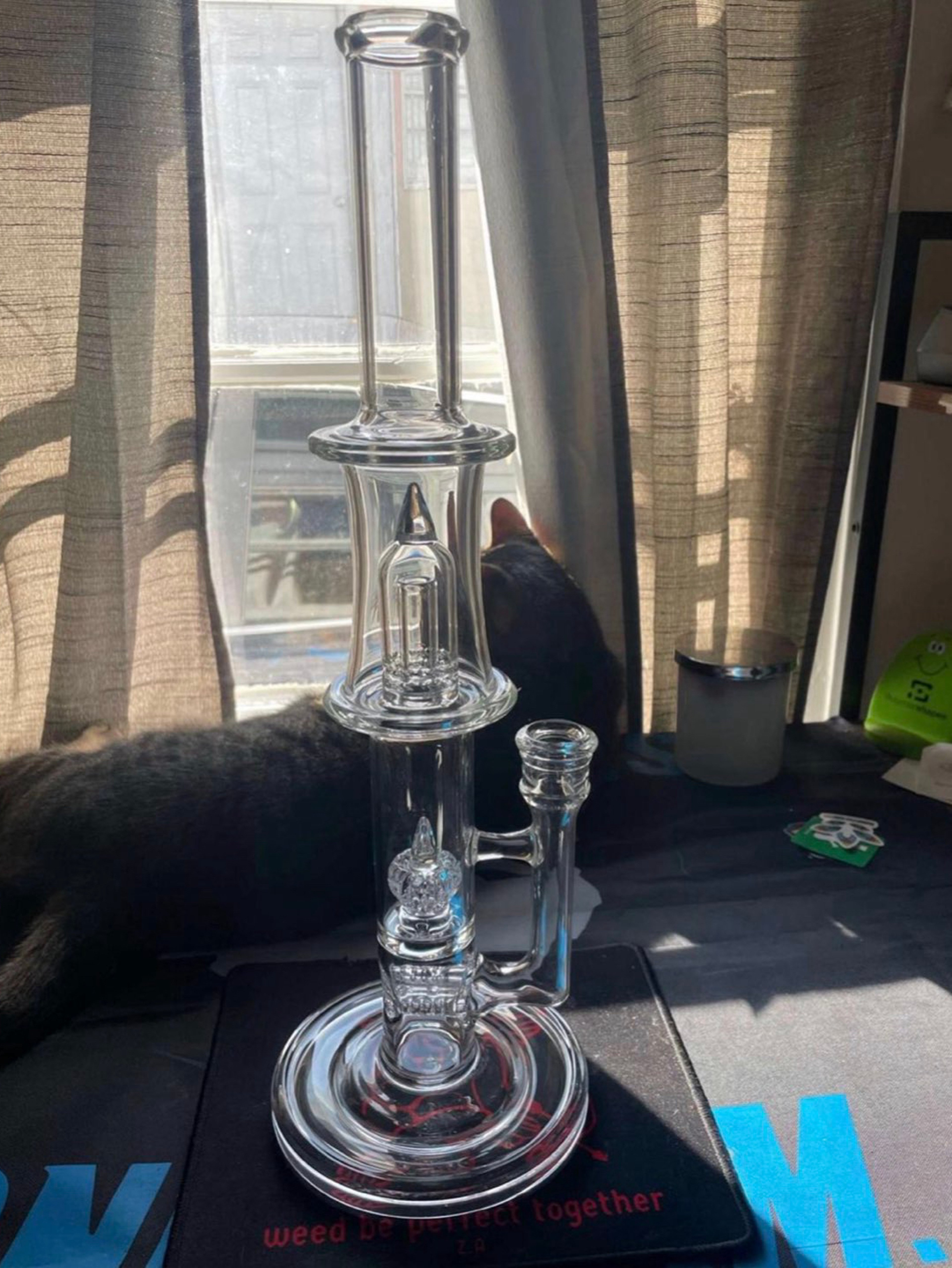 Blazed glass- 3 stem- imp- 360 g cap image 0