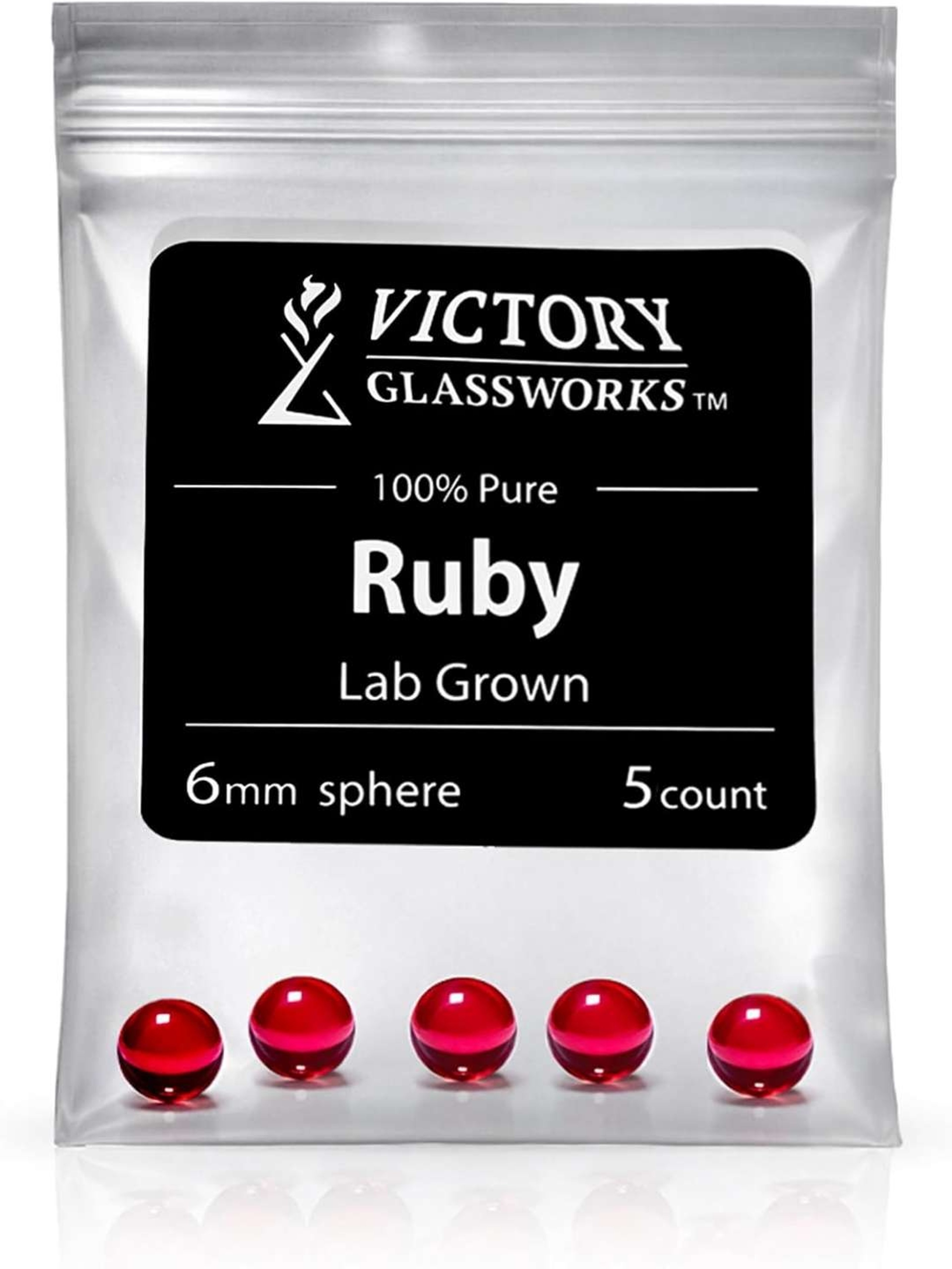 6mm Ruby Pearl 5 Pack image 0