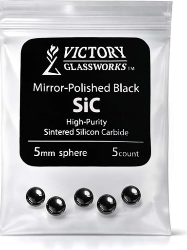 Preview pic of 5mm Silicon Carbide Pearls 5 Pack
