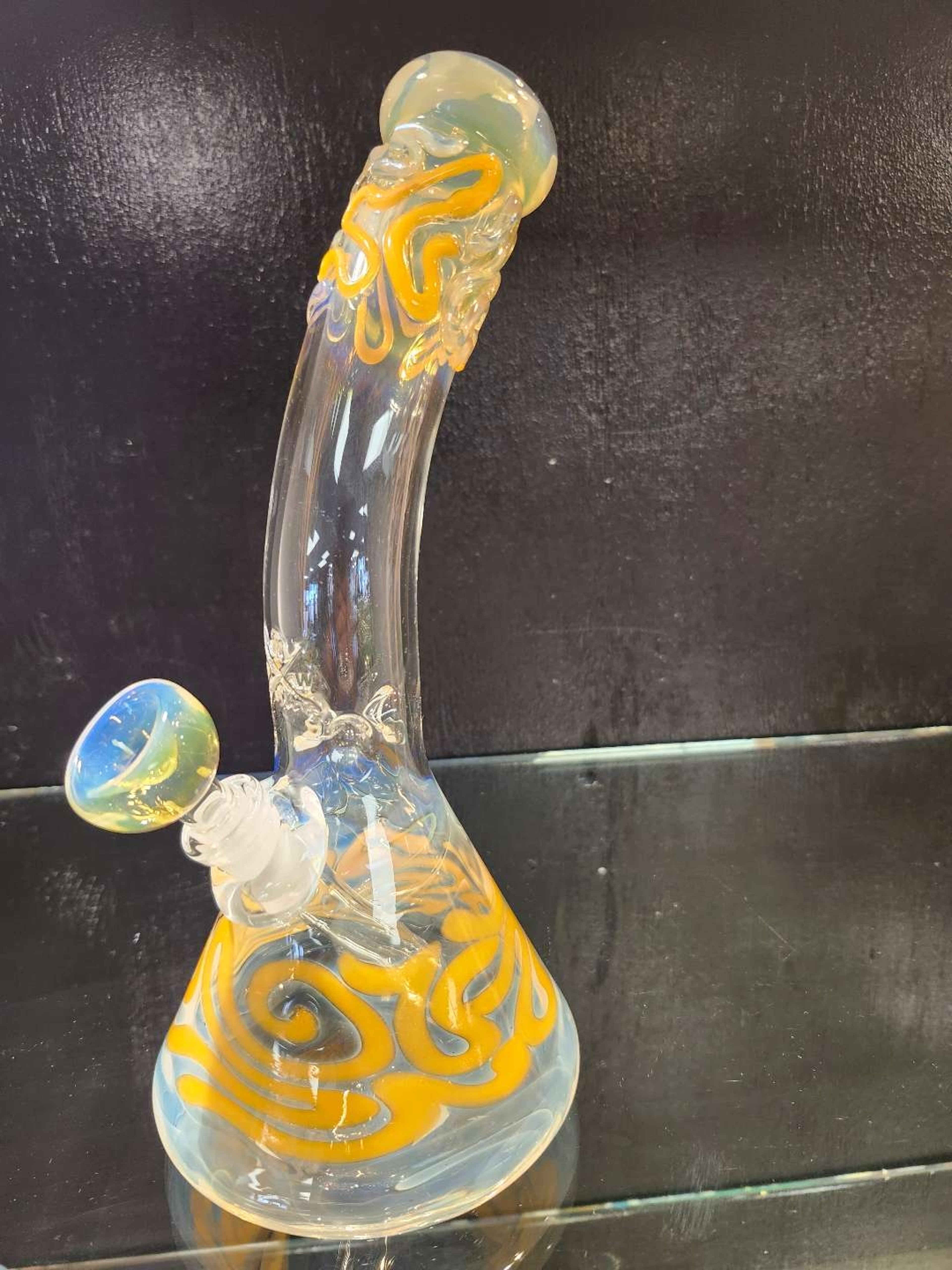 MARY JANES GLASS 

12" BENT NECK  BEAKER image 0