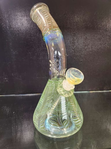 Preview pic of MARY JANES GLASS   12" BENT NECK  BEAKER