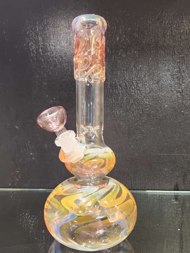 Preview pic of MARY JANES GLASS 12" DOUBLE BUBBLE