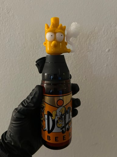 Preview pic of Nervglass glow eyes Bart Simpson Puffco proxy core top