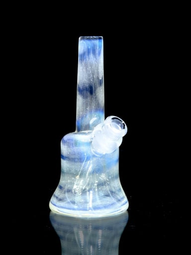 Preview pic of Chris Carlson CAC - Fully-worked Coilpot Toob w/ Hard Case - Light Yellow over White Dichro