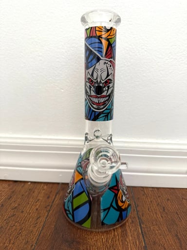 Preview pic of 10" Premium Beaker Bottom Deco Art Clown