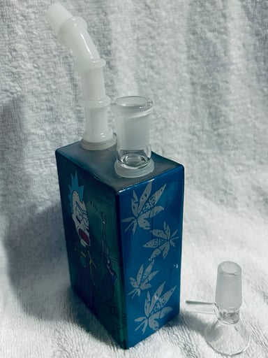 Preview pic of Glass Juice box Rick and Morty design