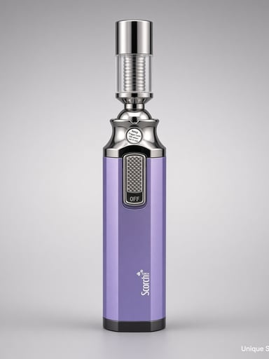 Preview pic of Scorch 6” Swivel Torch Lighter | 360° Adjustable Head | Purple | New | Ships Empty