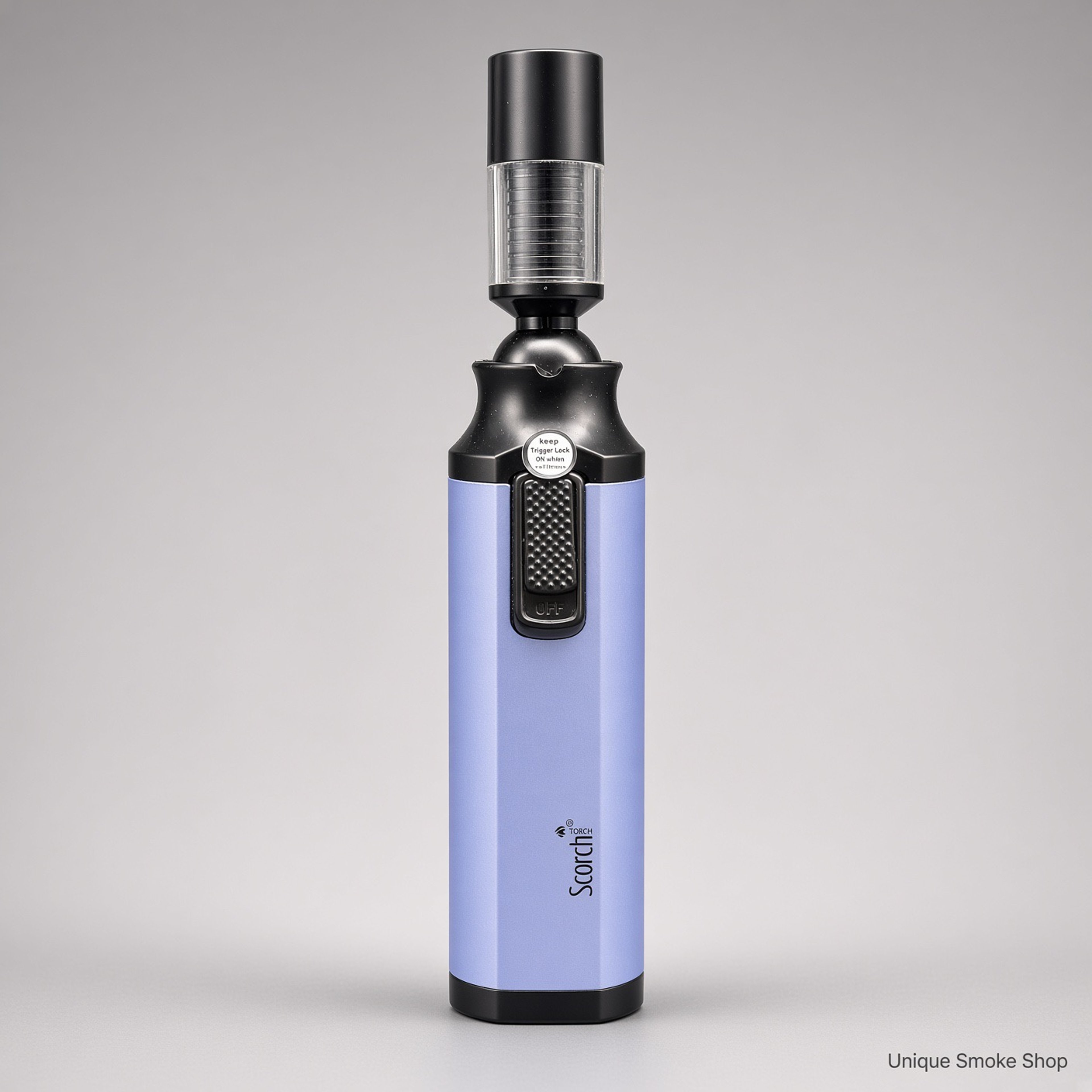 Preview pic of Scorch 6” Swivel Torch Lighter | 360° Adjustable Head | Periwinkle | New | Ships Empty