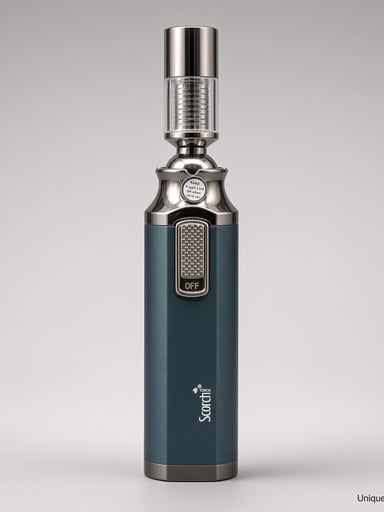 Preview pic of Scorch 6” Swivel Torch Lighter | 360° Adjustable Head | Dark Teal | New | Ships Empty