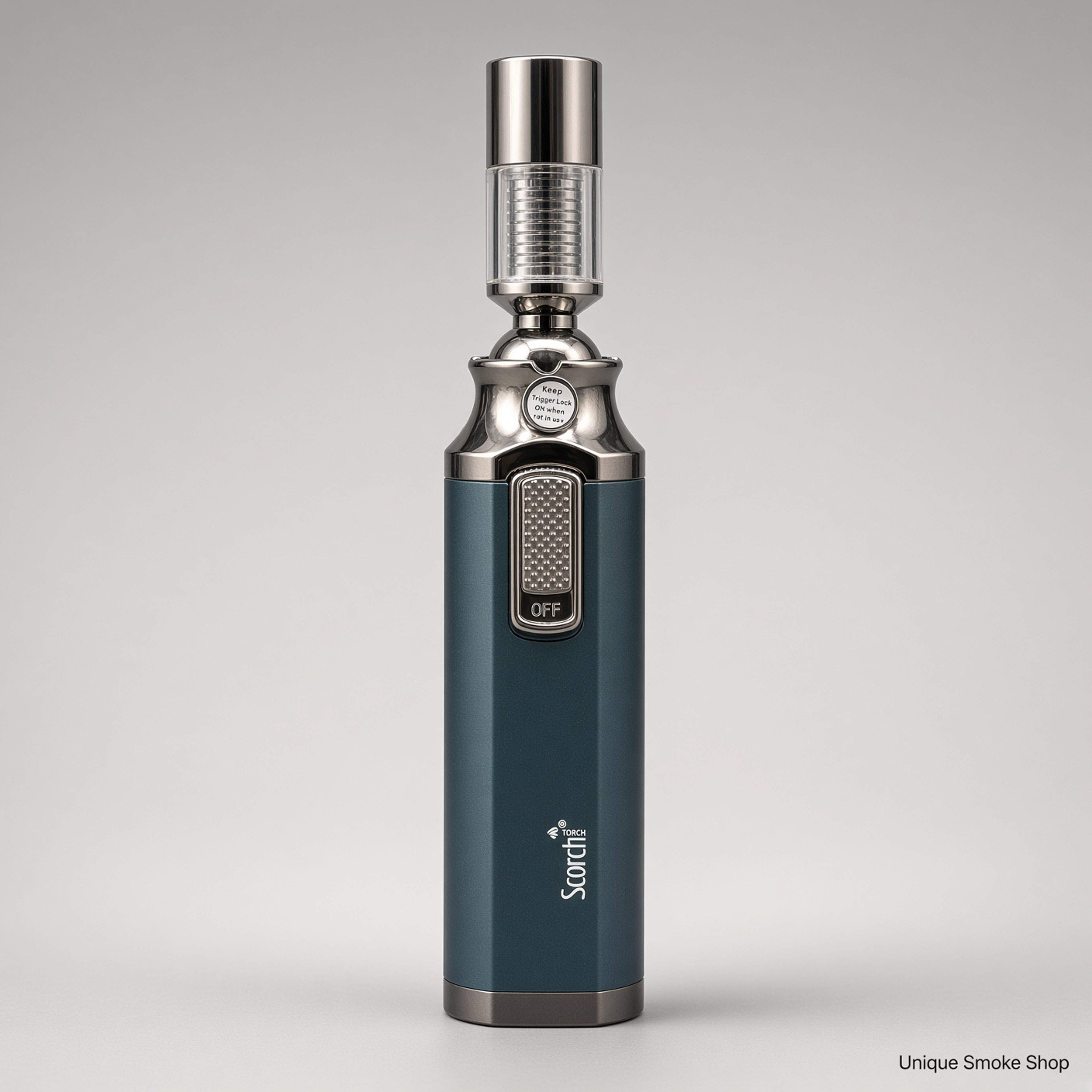 Preview pic of Scorch 6” Swivel Torch Lighter | 360° Adjustable Head | Dark Teal | New | Ships Empty