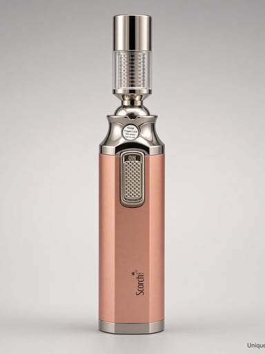Preview pic of Scorch 6” Swivel Torch Lighter | 360° Adjustable Head | Rose Gold | New | Ships Empty