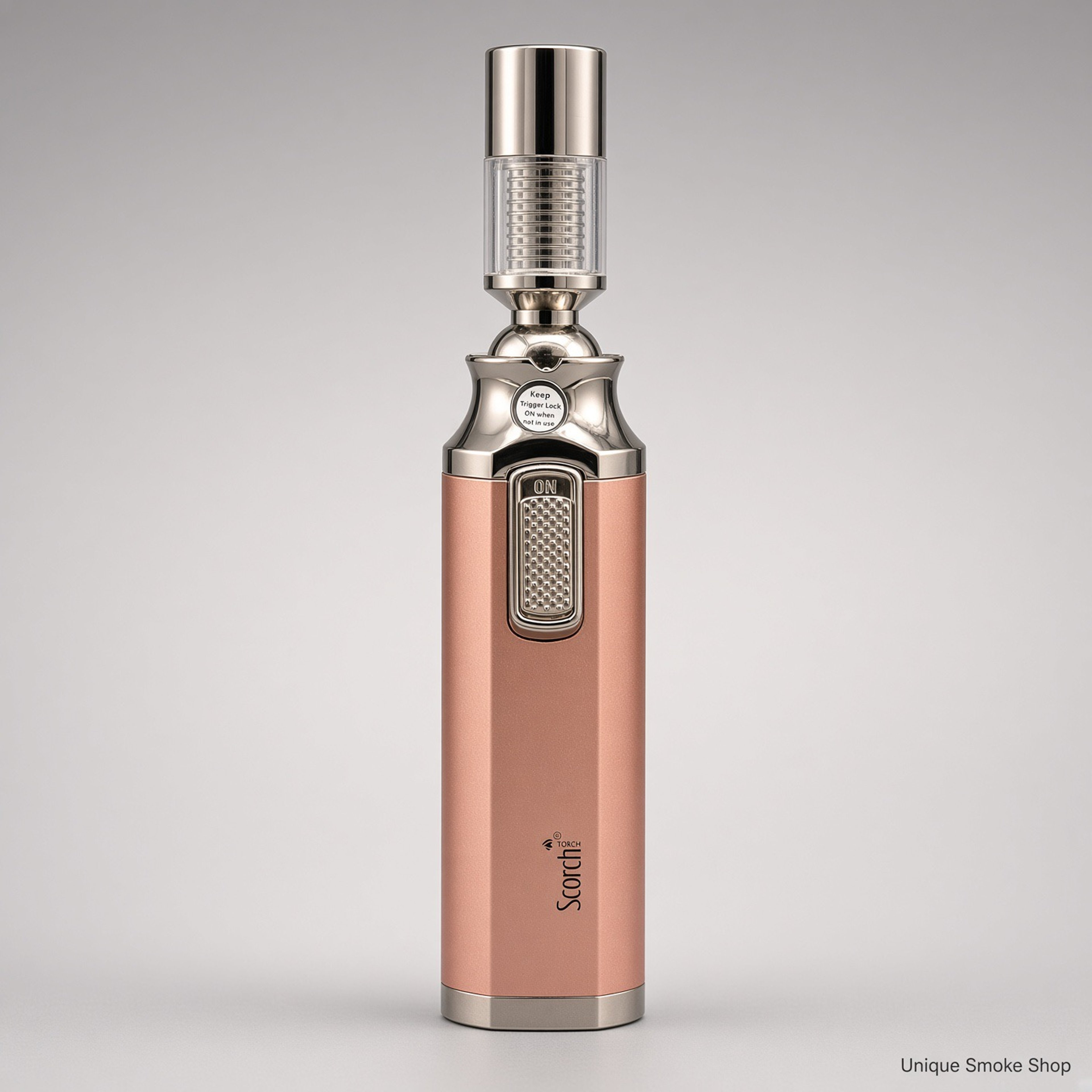 Preview pic of Scorch 6” Swivel Torch Lighter | 360° Adjustable Head | Rose Gold | New | Ships Empty
