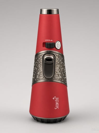 Preview pic of Scorch Torch 61756 Cone | 4.5” Standing Pencil Torch | Red & Gunmetal | New | Ships Empty