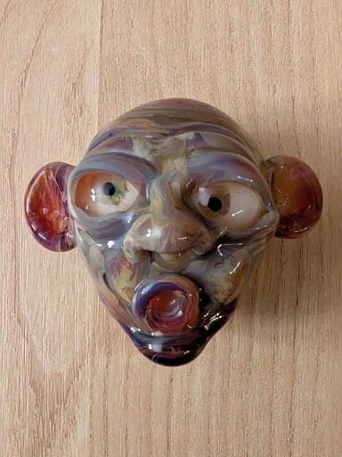 Preview pic of Premium Glass Goblin Head Pendant