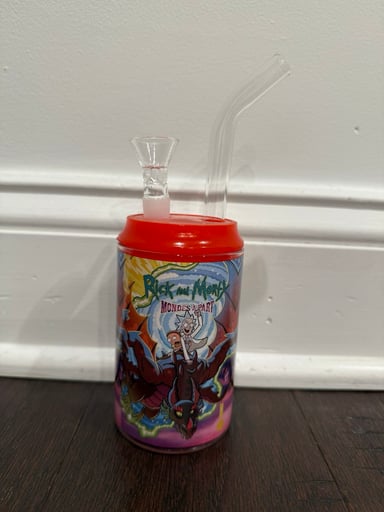 Preview pic of 7” Cola Soda Can Rick and Morty Red