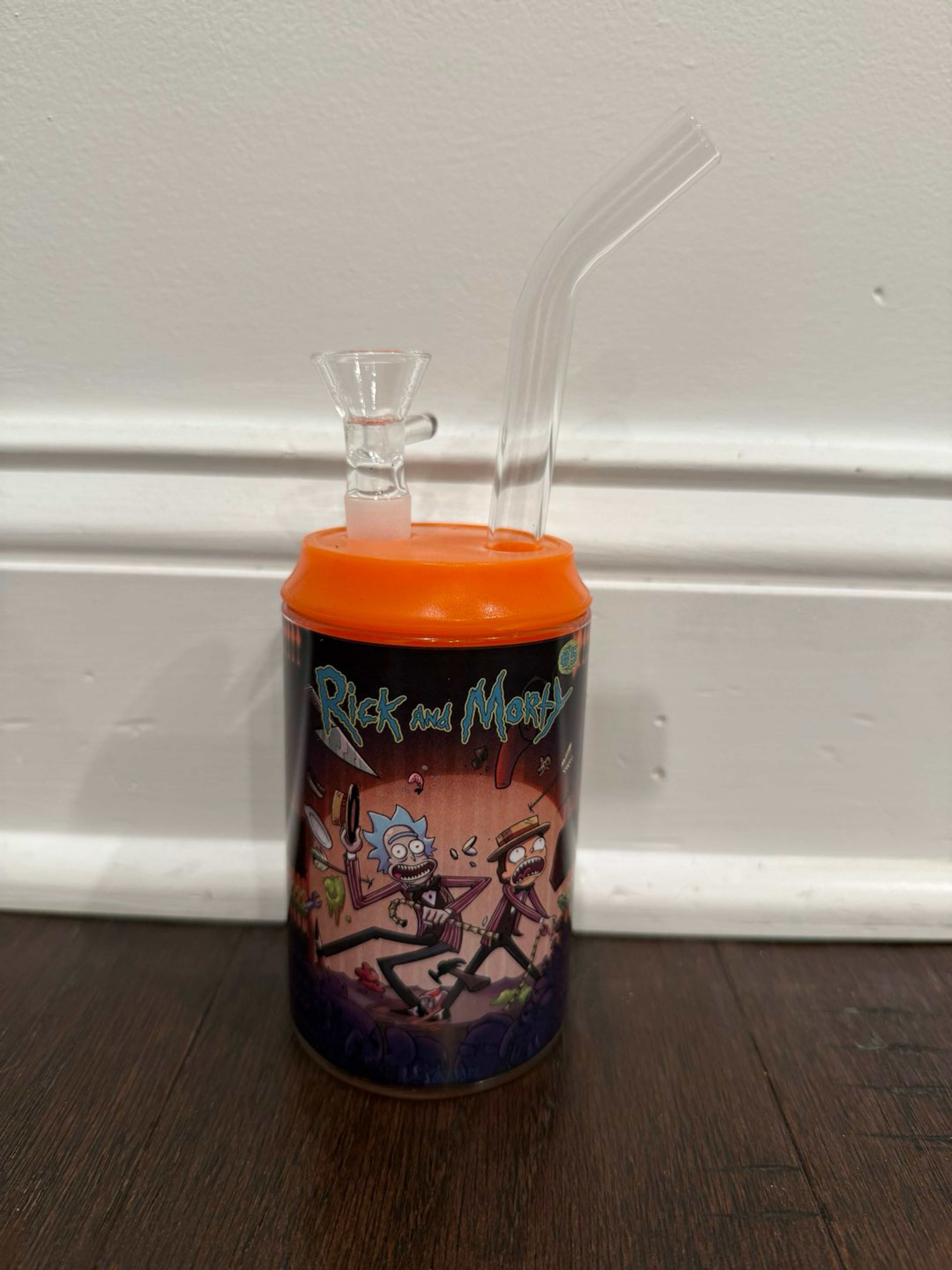 Preview pic of 7” Cola Soda Can Rick and Morty Orange