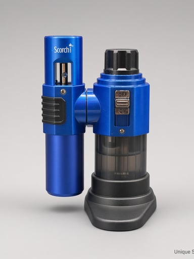 Preview pic of Scorch Torch 61886 | 180° Adjustable Self-Standing Torch | Blue | New | Ships Empty