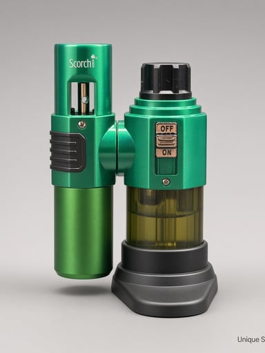 Preview pic of Scorch Torch 61886 | 180° Adjustable Self-Standing Torch | Green | New | Ships Empty