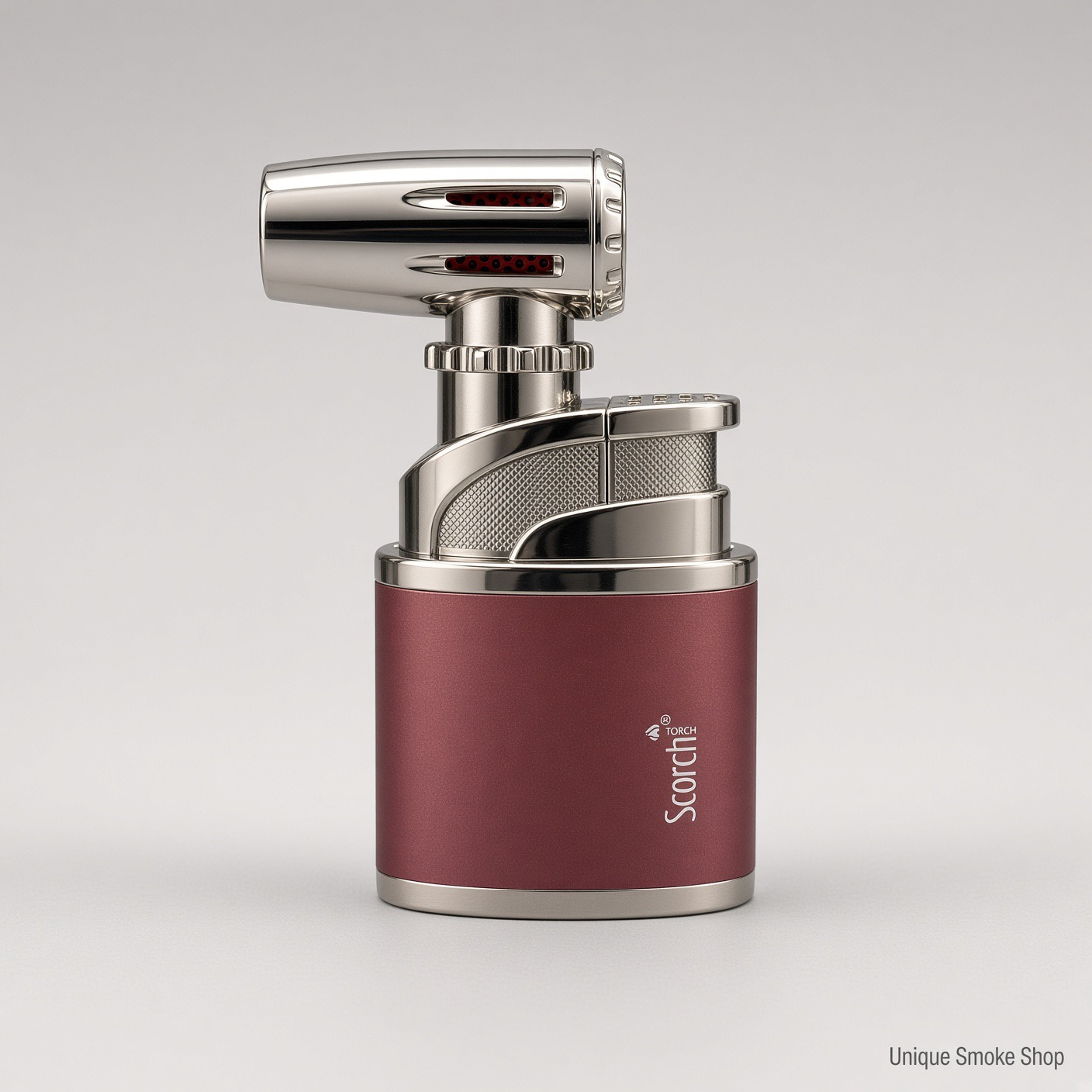 Preview pic of Scorch Torch 61880 | 180° Adjustable Table Torch | Burgundy | New | Ships Empty