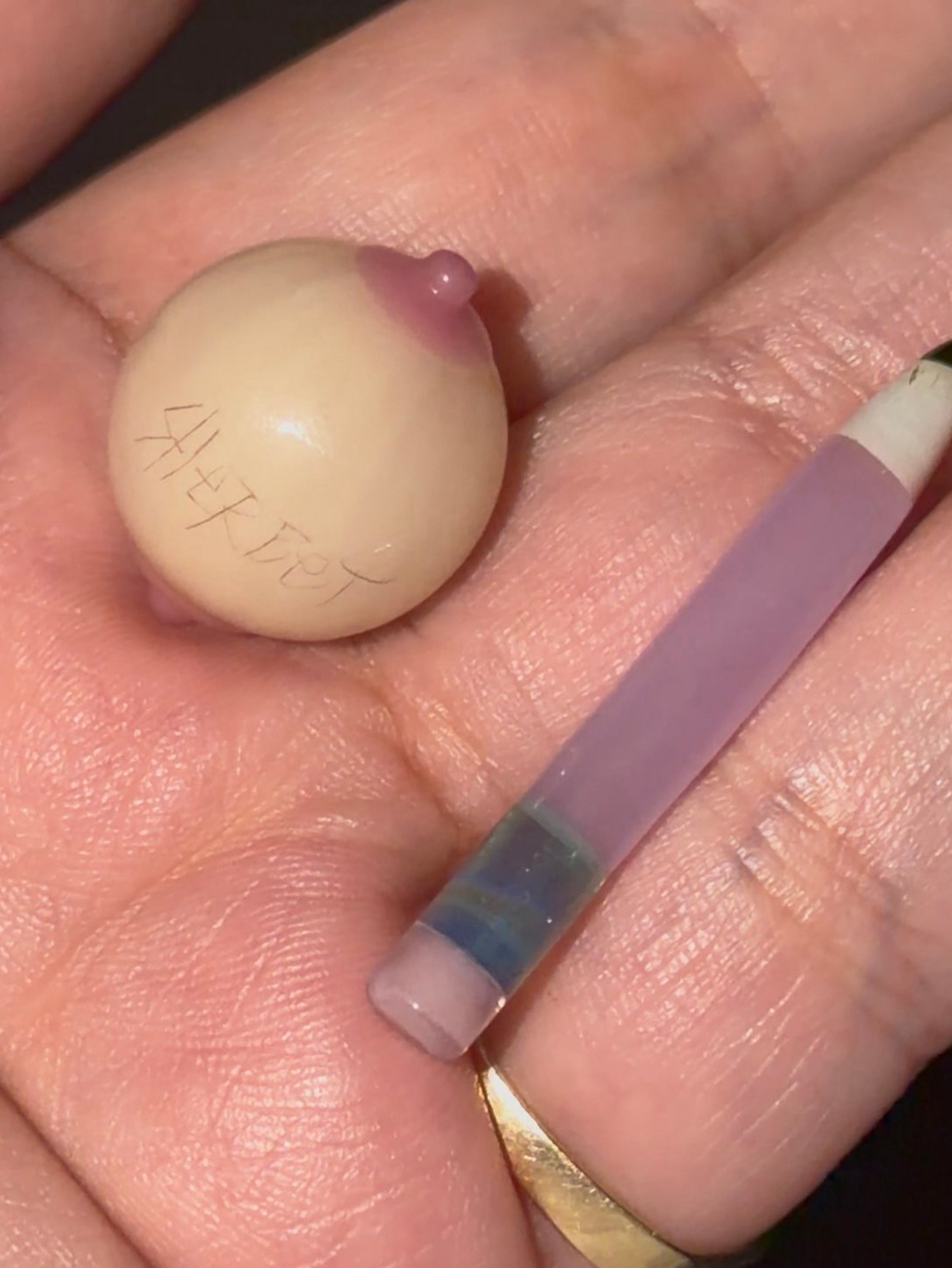 Preview pic of Sherbet pencil pillar and tiddy marble