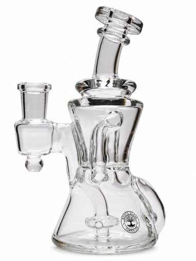 Preview pic of Roots Glass Mini Gilly Recycler w/ Faceted Opal