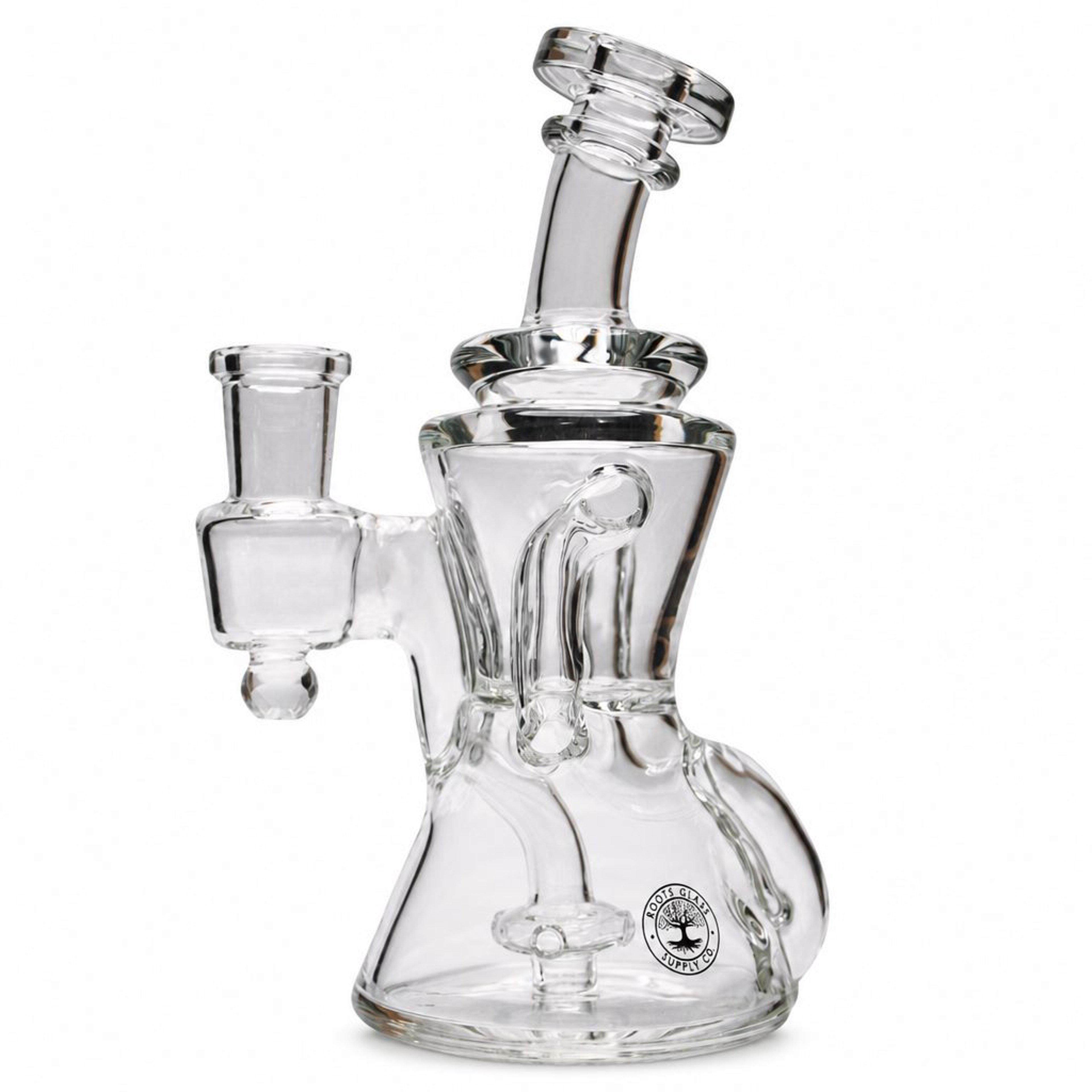 Roots Glass Mini Gilly Recycler w/ Faceted Opal image 0