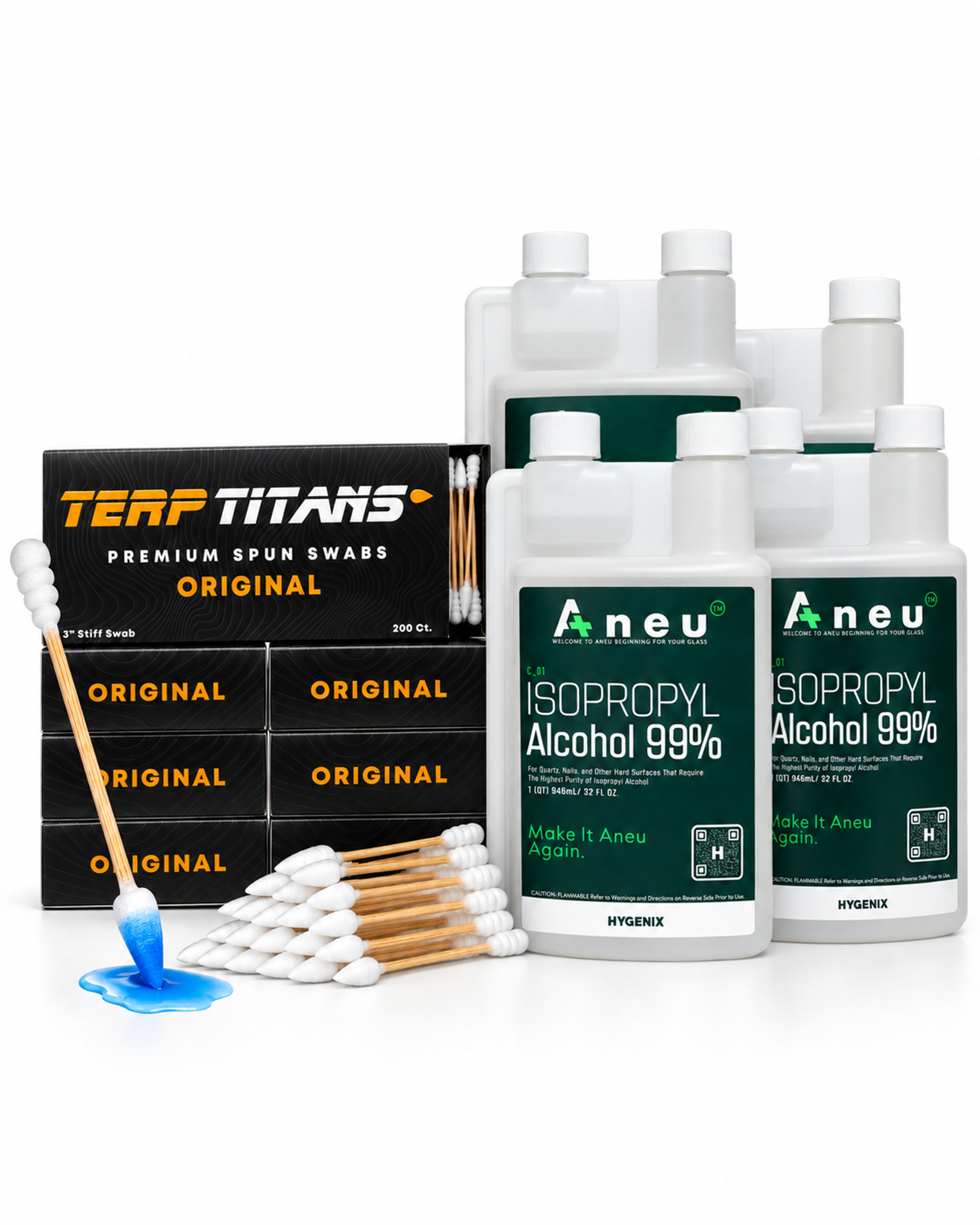 6 Pack Terp Titans + 1 Gallon Aneu 99% ISOPROPYL image 0