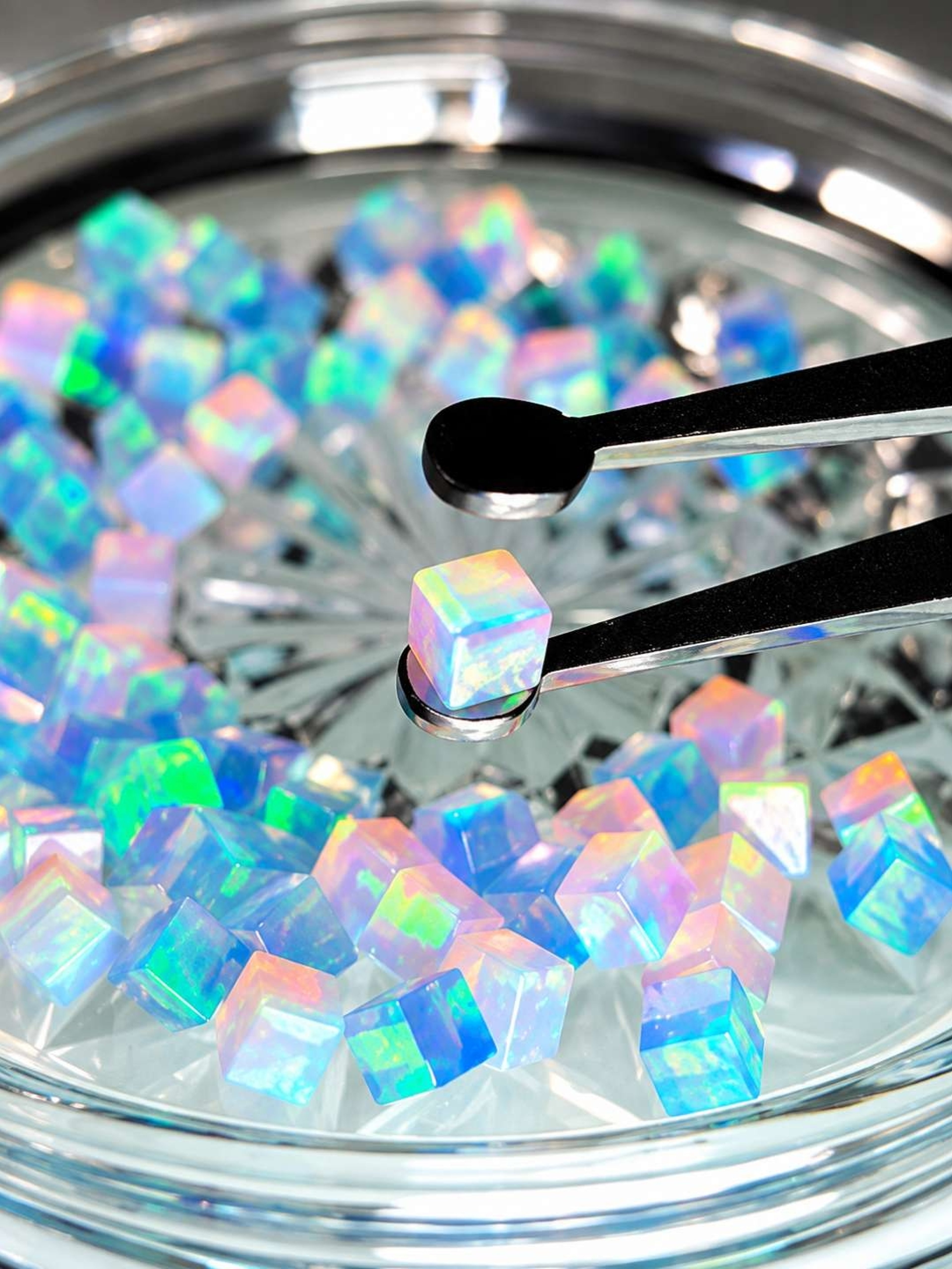 4mm Opal Cube Pink Sugar BUY 2 GET 1 FREE ANY PEARL LISTING! image 0