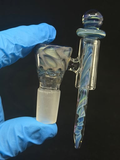 Preview pic of 14mm Poker Slide - Dippy Glass
