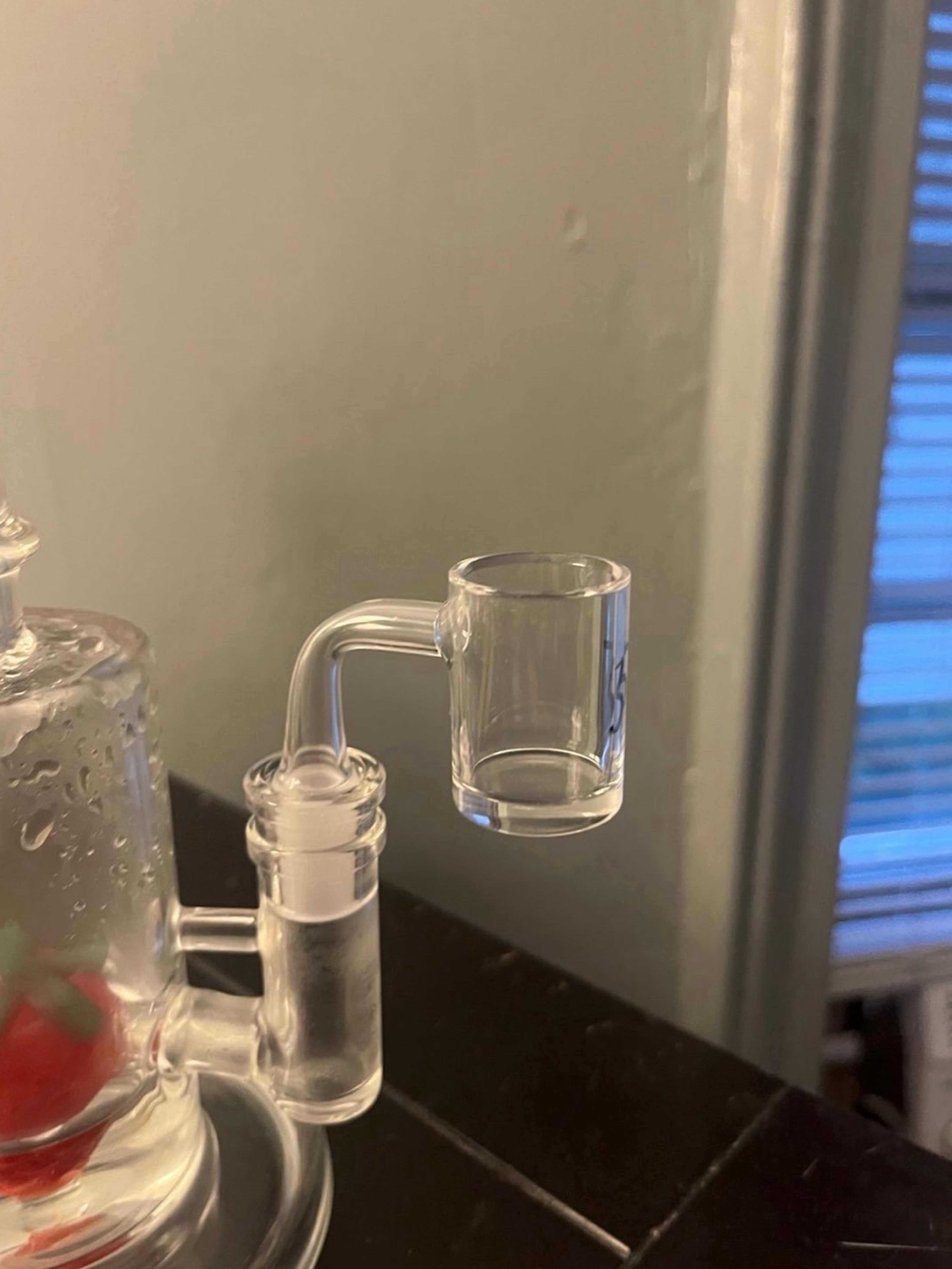 Preview pic of Brand New Clear Quartz Banger - 90° Male Joint